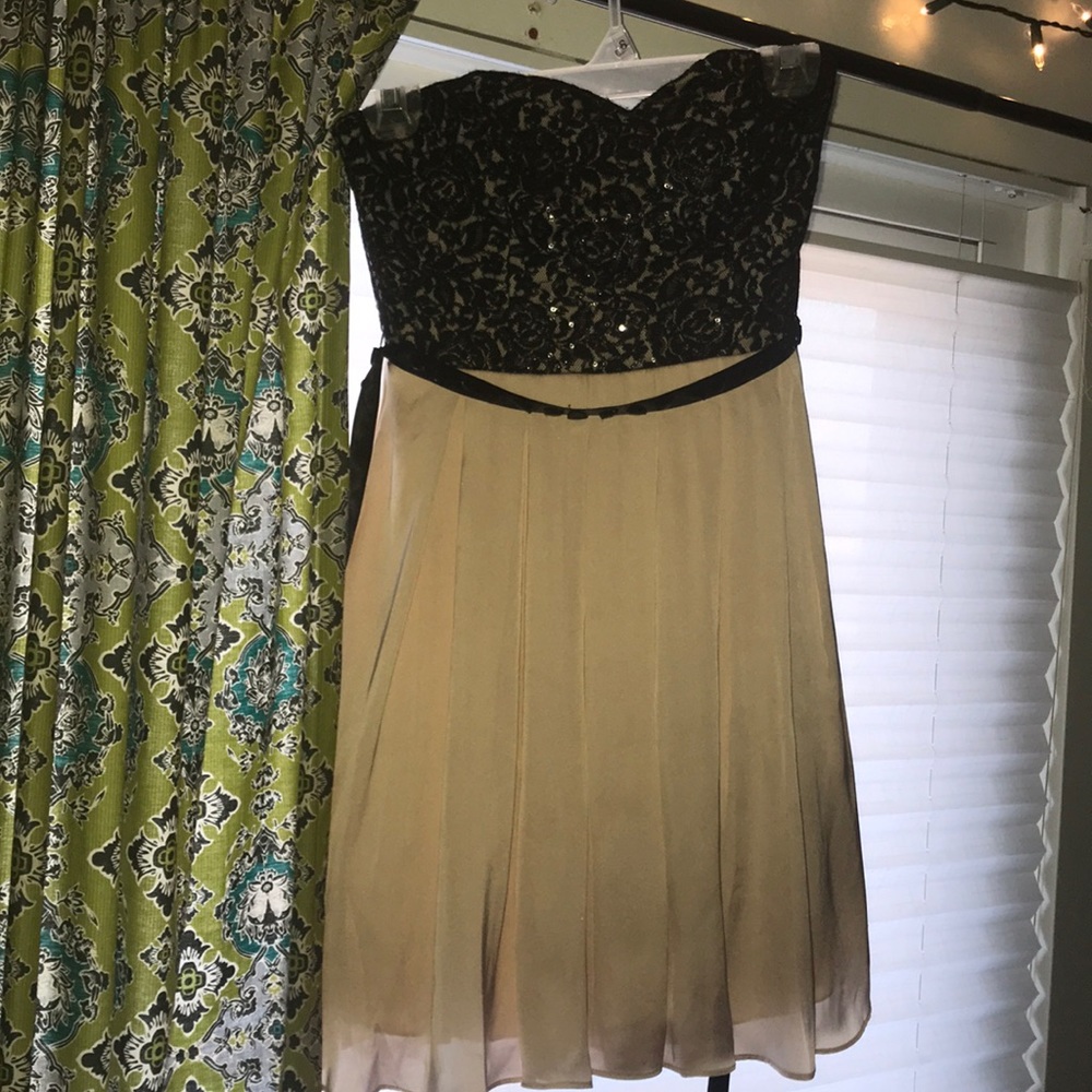 Black and baby pink Homecoming dress